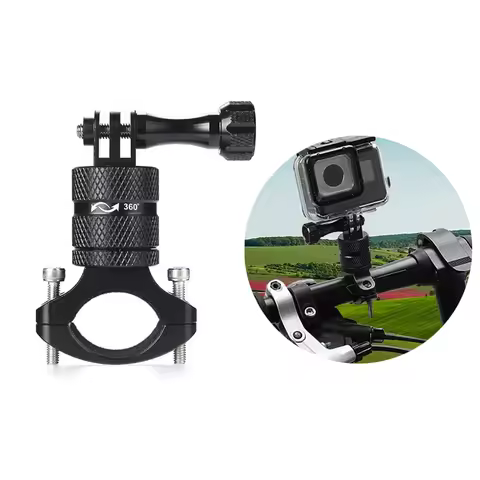 360° Rotary Aluminum Bike Bicycle Handlebar Mount for Gopro Hero 13 12 11 10 Insta360 X5 GO Ultra DJ