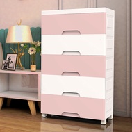 Ready Stock toyogo 5 tier&gt; drawer Large Type Plastic storage Cabinet Children's Wardrobe Simple Shoe Rack Box Tidy-Up Stor