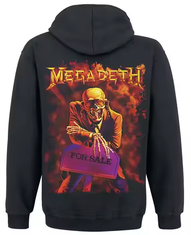 Megadeth for Sale Hoodie Men Women Long Sleeve Sweatshirt Retro Rock Band Pullover Oversize Streetwe