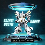 White Gundam MG 6631W Sazabi Assembly Model