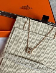 Hermes Necklace - Mini Pop H 奶茶/玫瑰金