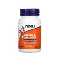 Lutein & Zeaxanthin 60 Softgels (Now Foods)