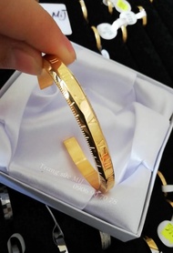 [Sale 50%] VÒNG TAY TITAN SỐ LA MÃ MẠ VÀNG DẠNG HỞ