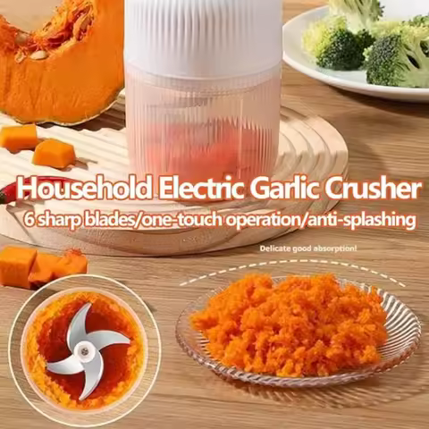 Electric Garlic Chopper,Mini Portable Veggie Cutter,Upgrade Electric Mini Garlic Chopper Set,Vegetab