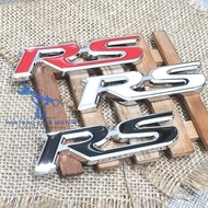 THICK METAL EMBLEM STICKER RS 3D STICKER MOTORCYCLE CAR RS RS