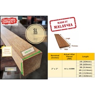 44x44MM Balau Solid Wood (S4S) / Batang Kayu Balau Siap Ketam / Furniture Wood/ Garden Stick Wood/ W