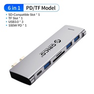 ยูเอสบีโอริโกประเภท C ฮับคู่ USB-C 8K HDMI-เข้ากันได้ RJ45 USB3.0เครื่องอ่านการ์ดความจำ PD สำหรับแมค