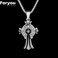 Chrome Hearts Necklace 100% สร้อยคอโครมฮาร์ท พรีเมียม GD พร้อมกล่องใส่แบบใส พร้อมส่งในไทย