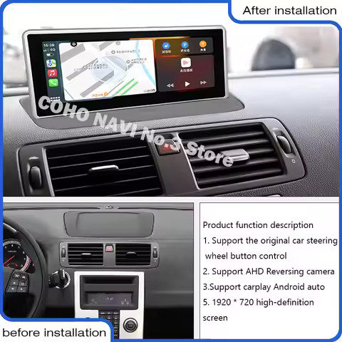 For Volvo C30 S40 C70 2004-2011 8.8inch 1920*72 Android 15 8Core 8+256G Car Multimedia Player Stereo