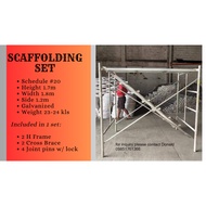 SCAFFOLDING SET  SCHEDULE # 20 - 1.7mx 1.8m x1.25m