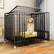 Pet Dog Cage Medium-Sized Dog Large Dog Oversized Small Dog Dog Cage Bold Reinforcement Folding Dog Cage with Toilet