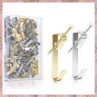 (ZVET) 130 Pcs Picture Hangers Kit - 30Lb Multipurpose Picture Hanging Hooks Kit Drywall Wooden Wall