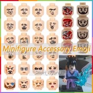 Accessories of Minifigure Funny Emoji Superhero Thor Spider-Man Black Widow Emoji Injured Emoji Mini
