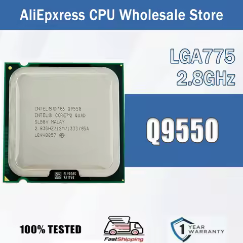 Intel Core Q9550 2.8 GHz Quad-Core Quad-Thread 12M 95W Q 9550 Computer CPU Processor Server Package 
