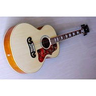 Gitar akustik Gibson J200 custom termurah free packing kayu banyak bonus bisa Cod