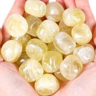 500g (1.1 Lbs) Natural Uneven Polished Yellow Quartz Stones, Suitable For Aquarium, Glass Container,