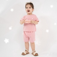 BuBaby - Twinkle short-sleeved off-the-shoulder suit - Bamco BBC130108 18M 24M 3Y 4Y IZ ZB136A