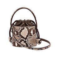 [SUVIMOL] Baby Toffee - Natural PYTHON กระเป๋าจิ๋วทรง Bucket Bag หนังงูสีธรรมชาติ