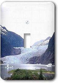 3dRose lsp_65201_1 Mendenhall Glacier Alaska Photography Single Toggle Switch