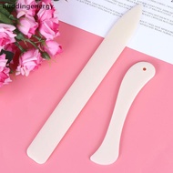 {BUDDI} 2Pcs Bone Folder Craft Tools Leather Scoring Folding Creasing Paper Accessory {by}