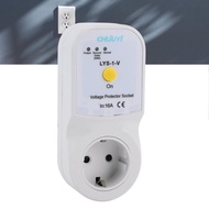 tombth Voltage Protector Socket 16A Adjustable Current Outlet for Refrigerator Air Conditioner
