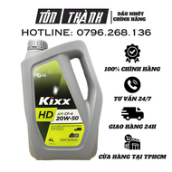 [ Hàng Chính Hãng ] DẦU ĐỘNG CƠ KIXX HD API CF-4 20W50 (4 lít)