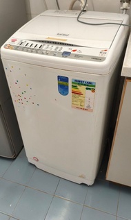 二手全正常有壞包退錢Hitachi 日立 ，日式揭頂日式全自動高位排水8公斤洗衣機，NW- ，型號，NW-80ESP，尺寸尺寸：高 1020 mm X 闊 530 mm X 深 600 mm，葵涌打磚