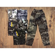 **EZZE** [Kid Wear] Boy Army Elastic Waist Long Loose Pants / Seluar Panjang Askar Budak Lelaki Berp