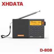 2023 XHDATA D-808 FM AM SW SSB AIRBAND วิทยุแบบพกพา วิทยุมัลติฟังก์ชั่นความไวแสงสูง