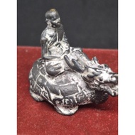 LP Liew  Phaya Tao Rean Turtle Stature Amulet BE2561 财龟  金身 佛牌