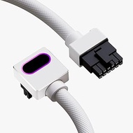 16PIN GPU Power Cable,12VHPWR GPU Modular Cable,ARGB PSU Cable with 5V 3Pin,18AWG 90° Right-Angle De