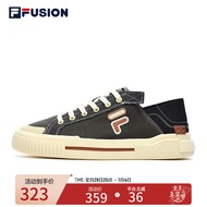 FILA FUSION 斐乐官方男子帆布鞋2022夏季帆布鞋WALLRIDE DX商场同款 夜橄榄/暗墨绿-OP 41