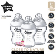 Tommee Tippee Closer to Nature Triple Pack 3 Buah Botol Susu Bayi