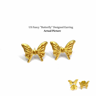 Us gold 10k stud earring