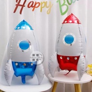 4D Rocket Foil Balloon 4D Rocket Balloons Space Balloon/