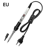 Aideepen With Switch 80W AC220V 908S Wired Soldering Iron Internal Heat LED Digital Display Adjustab