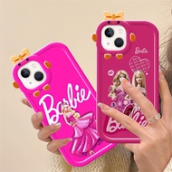 Cute Barbie Case for OPPO Reno 3 4 5 6 7 7se 8 8T 9 10 Pro 5G SOFT Cover DCG