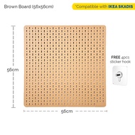 ZENi Pegboard Organizer PRIME | 56*56cm Large Size Pegboard | Compatible with IKEA SKADIS Pegboard