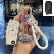 Ford Car Remote Key Case For Ford Fiesta/Focus/Ecosport Key Cover Keychain Accessories