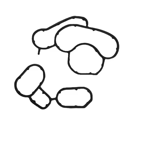 2PCS Engine Oil Filter Housing Gasket Seal for BMW E81 E87 E46 E90 E60 E83 N45 N43 N42 N46 Engine 11