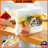 WATER JUG WITH TAP 3.5 LITER  Water Jug Water Dispenser Faucet Tap Drinker Refrigerator Water Barrel Ice Drink Container