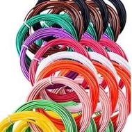 1Pc 3D Printing Pen Dedicated PLA Filament,10 / 20 Colors * 5M, Suitable For High Temperature 3D Pri
