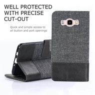 Ốp Cho Samsung Galaxy J7 (2016) / J710 Ốp Lưng Điện Thoại Vải Bố Ghép Chất Lượng Cao Ví Đựng Thẻ/Tiề