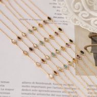 <LeChen>  925 Sterling Silver Crystal  ag ** e  Colorful Natural Gemstone Bracelet J1701