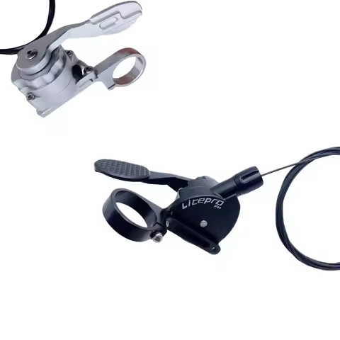Literpro 7 Speed Trigger Shifter set for Brompton 2-7 Speed Bike Gear Shifter Compatible with Origin