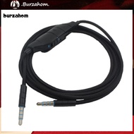 BUR_ Audio Cable Stable Transmission Anti-interference Braided 35mm Headphone Driver-free Audio AUX Cable for Logitech G633 G635 G933 G935