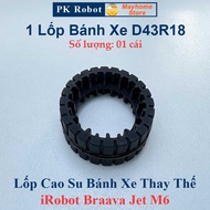 Lốp Bánh Xe Thay Thế Robot Hút Bụi iRobot Braava Jet M6 (6110) (6012) (6112) (6113) có Đường Kính 43