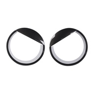 aihei ฝาครอบไฟหน้ารถ Abs แหวนตกแต่ง Trim สำหรับ Jeep Jl Wrangler /jt Gladiator 2024 Up อุปกรณ์เสริมภ