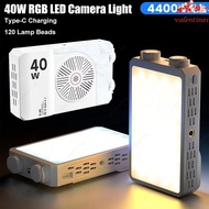 VALENTINE1 RGB LED Camera Light, 40W 2800-9000K Mini LED Video Lamp, Compact 4400mAh Battery 3 Color