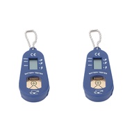 2X Button Battery Tester, Keychain Pocket Portable and Battery Tester to Check Remaining Battery Power